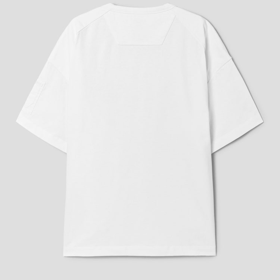 JUUN.J MA-1 Pocket Semi-Oversized Short Sleeve — White