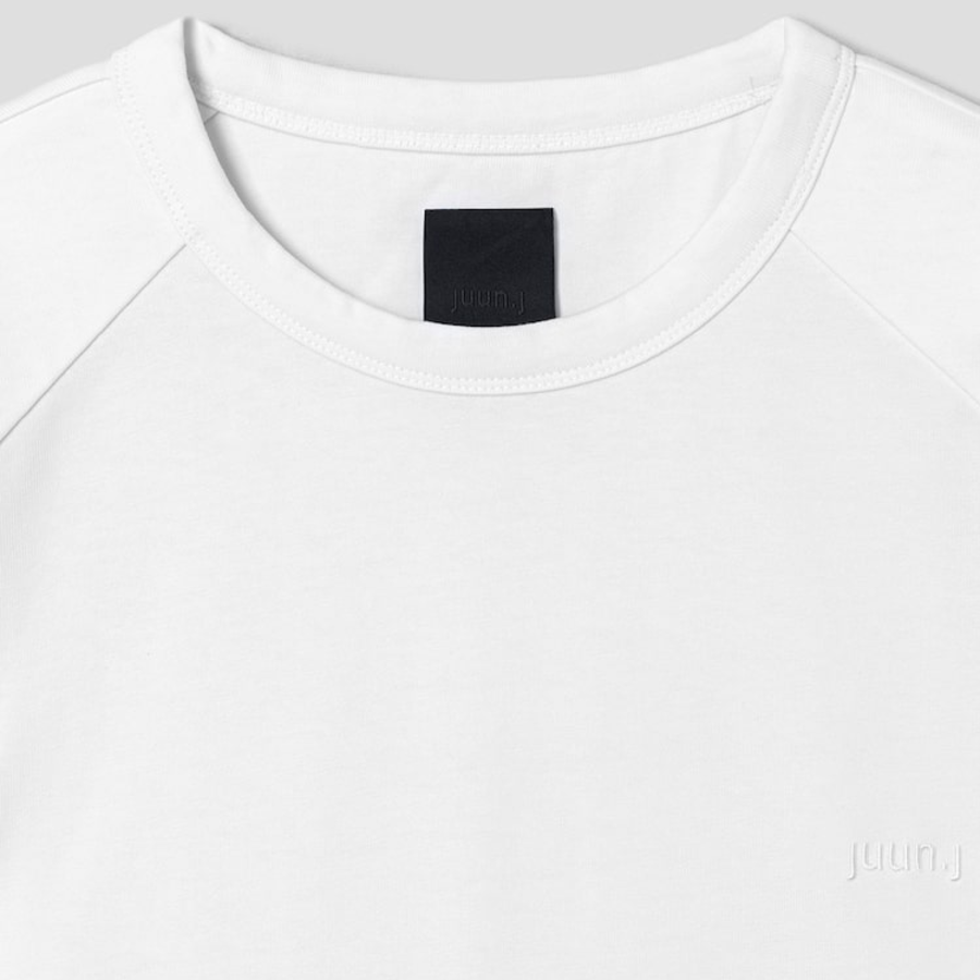 JUUN.J MA-1 Pocket Semi-Oversized Short Sleeve — White