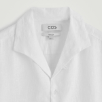 COS Linen Short-Sleeve Shirt – White