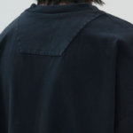 JUUN.J Essential Dyed Semi-Oversized Short Sleeve — Navy