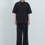 JUUN.J [CORE] Painting Stripe Polo Short Sleeve — Black
