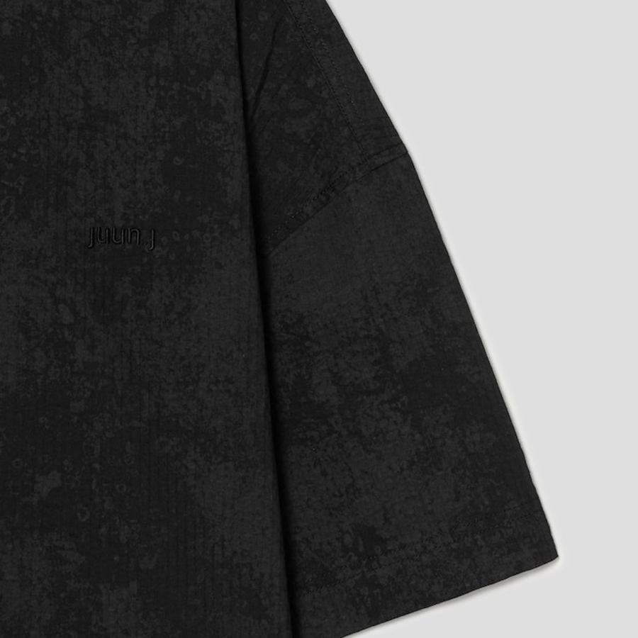 JUUN.J [CORE] Painting Stripe Polo Short Sleeve — Black