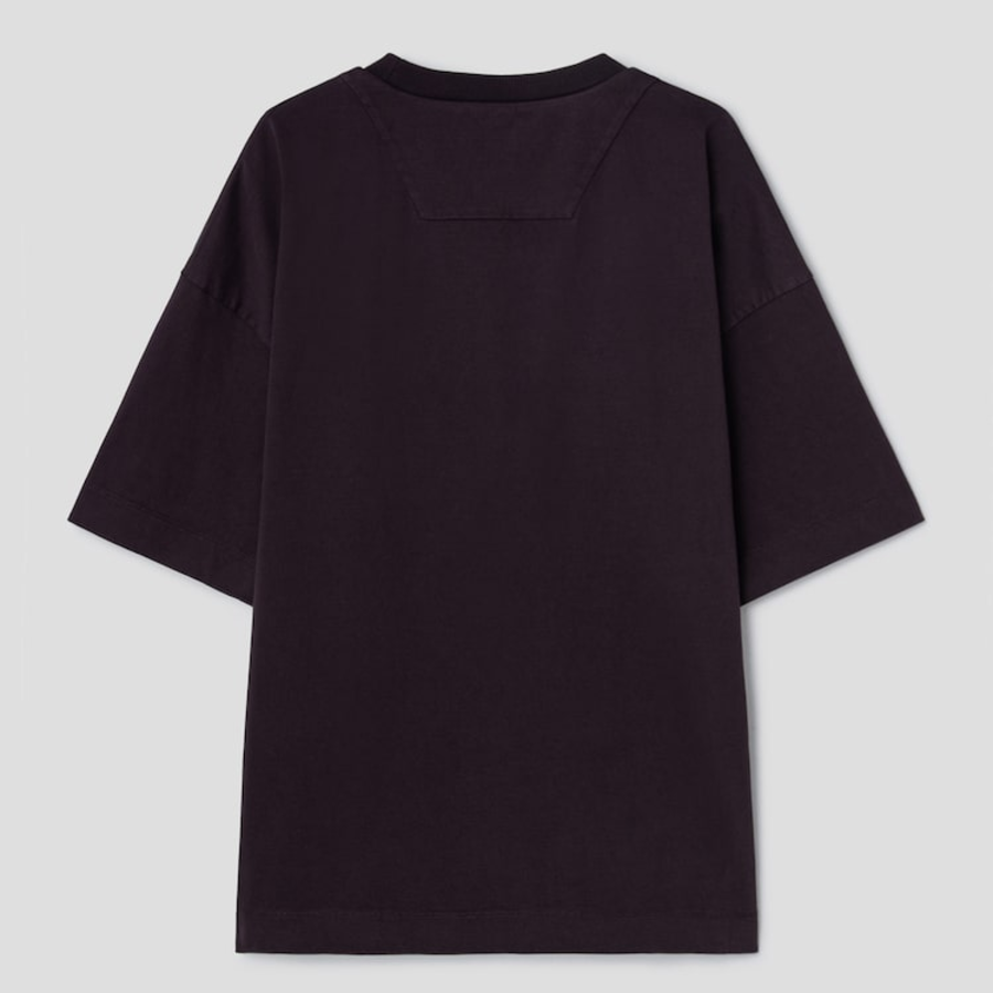 JUUN.J Essential Dyeing Semi-Oversized Short Sleeve — Brown