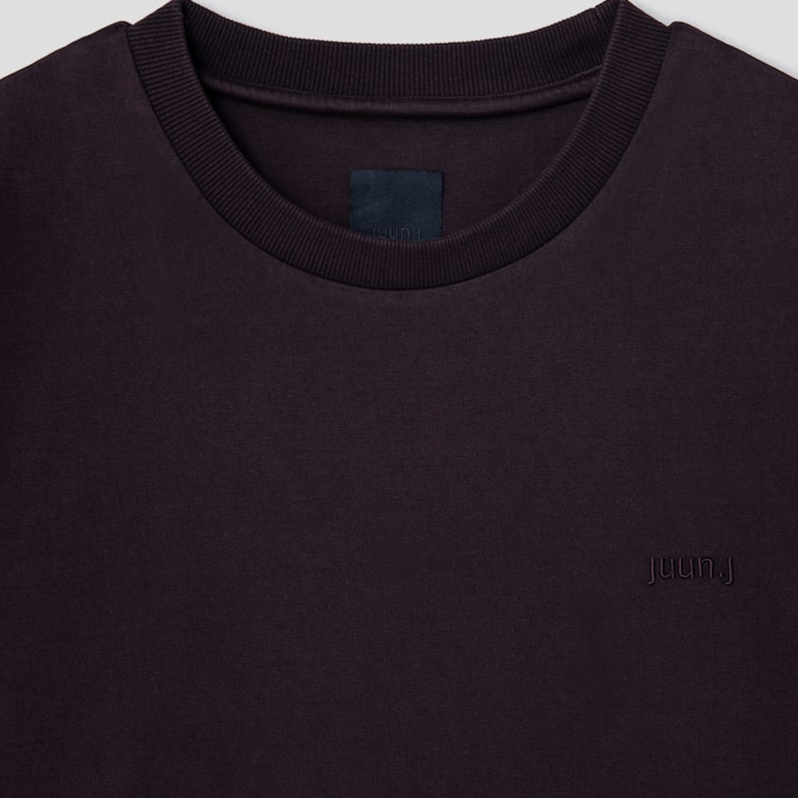 JUUN.J Essential Dyeing Semi-Oversized Short Sleeve — Brown