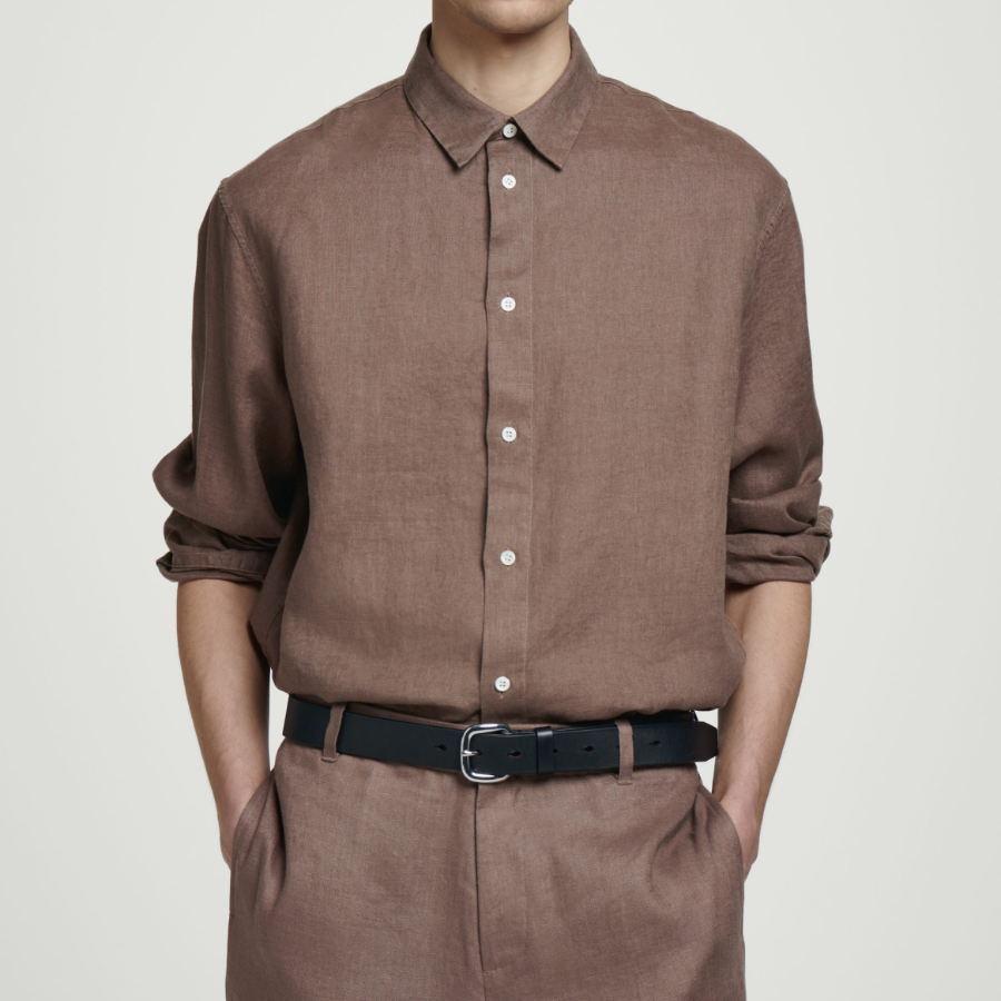 COS Relaxed Long-Sleeve Shirt – Mole