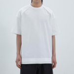 JUUN.J Nylon Panel Detail Short Sleeve — White