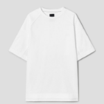 JUUN.J Nylon Panel Detail Short Sleeve — White