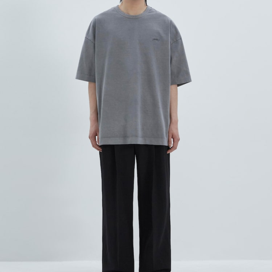 JUUN.J LANGUAGE Oversized Dyed Short Sleeve – Grey