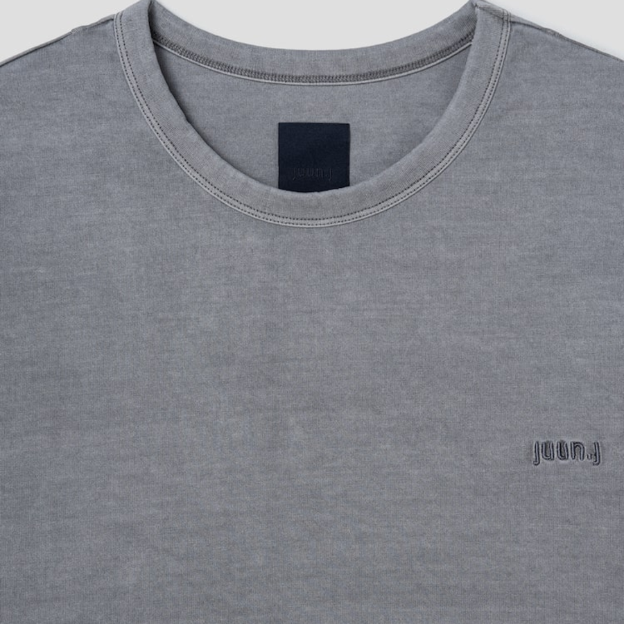 JUUN.J LANGUAGE Oversized Dyed Short Sleeve – Grey
