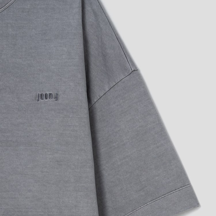 JUUN.J LANGUAGE Oversized Dyed Short Sleeve – Grey