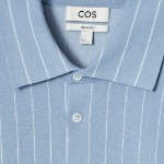 COS Relaxed Stripe Knit Cotton Shirt