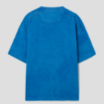 JUUN.J Slash Pocket Semi-Oversized Dyed Short Sleeve –  Blue