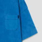 JUUN.J Slash Pocket Semi-Oversized Dyed Short Sleeve –  Blue