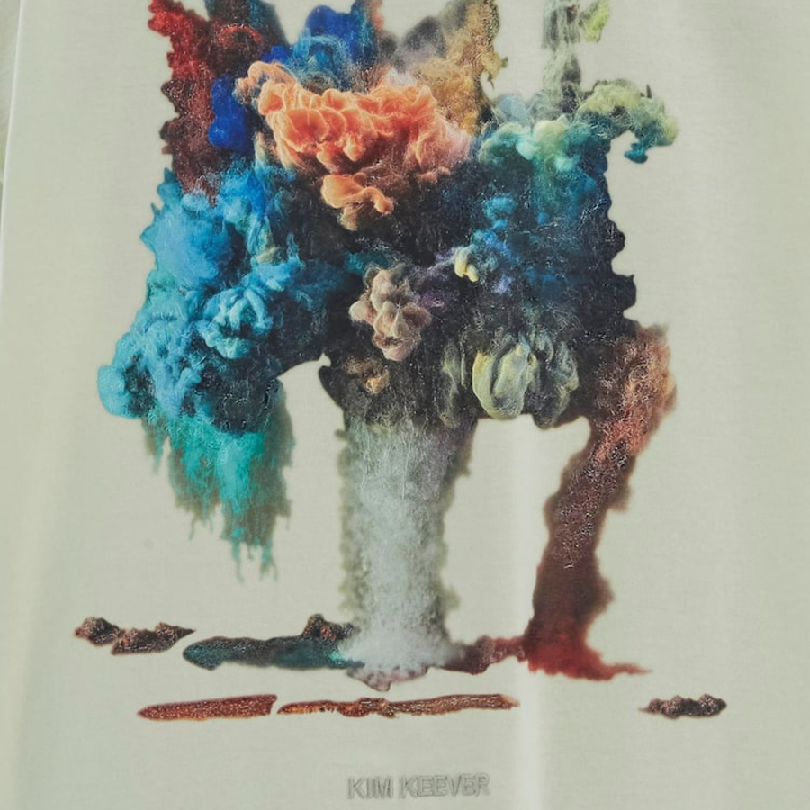 JUUN.J KIM KEEVER Floating Flower Oversized Short Sleeve – Lemon