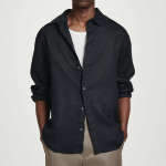 COS Relaxed Long-Sleeve Shirt – Navy