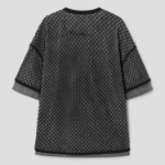 JUUN.J Net Layered Dyed Short Sleeve – Black