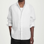 COS Relaxed Long-Sleeve Shirt – White