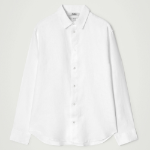 COS Relaxed Long-Sleeve Shirt – White