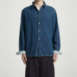 COS Relaxed Denim Overshirt – Dark Blue
