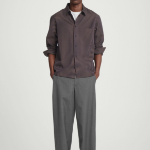 COS Relaxed Twill Shirt – Brown Stripe