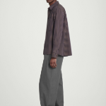 COS Relaxed Twill Shirt – Brown Stripe