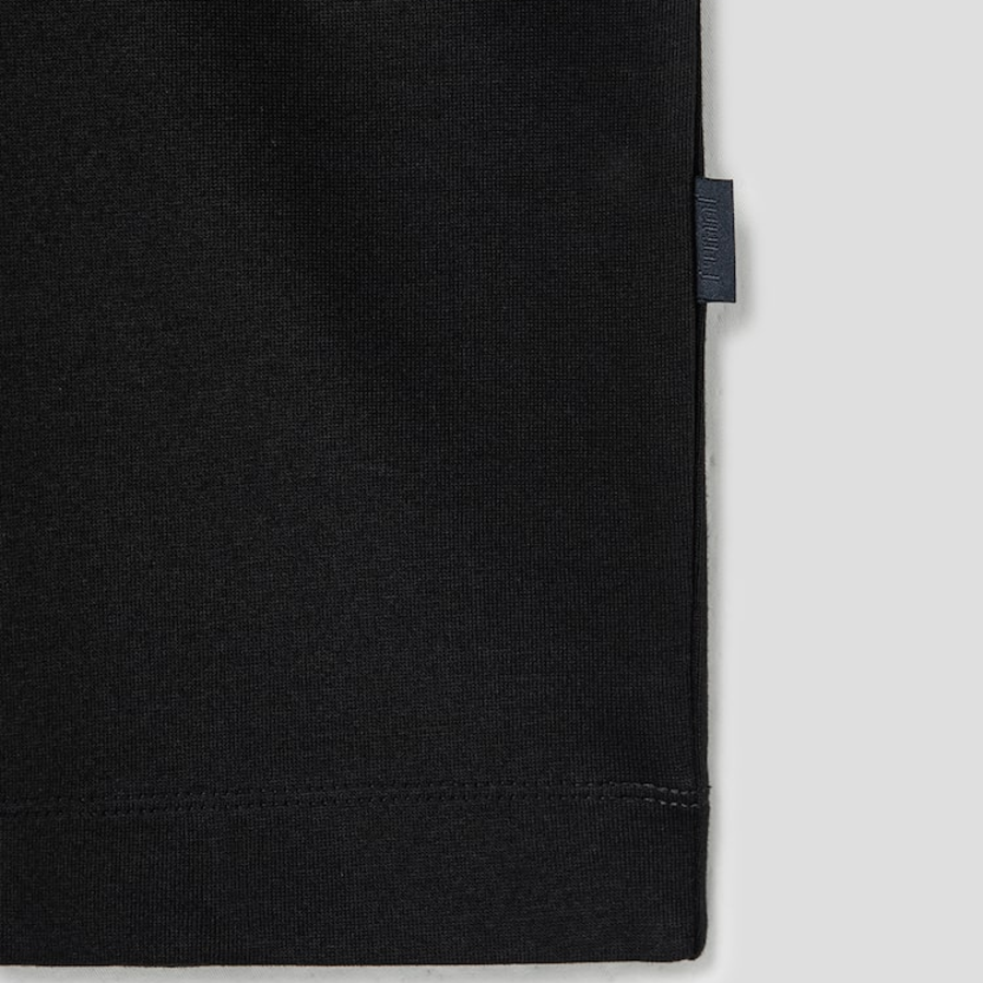 JUUN.J LANGUAGE IRIS Semi-Oversized Short Sleeve – Black