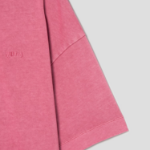 JUUN.J KIM KEEVER Floating Flower Semi-Oversized Dyed Short Sleeve – Red