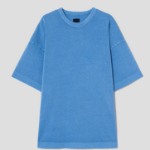 JUUN.J KIM KEEVER Cloud Flower Oversized Dyed Short Sleeve – Blue