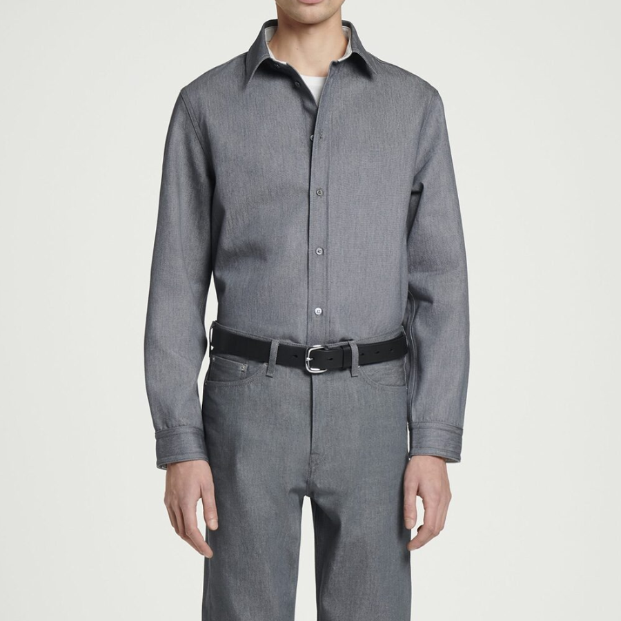 COS Relaxed Denim Overshirt – Grey