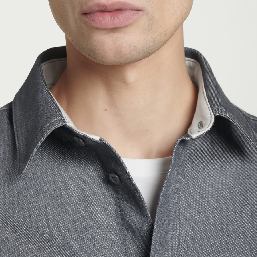 COS Relaxed Denim Overshirt – Grey