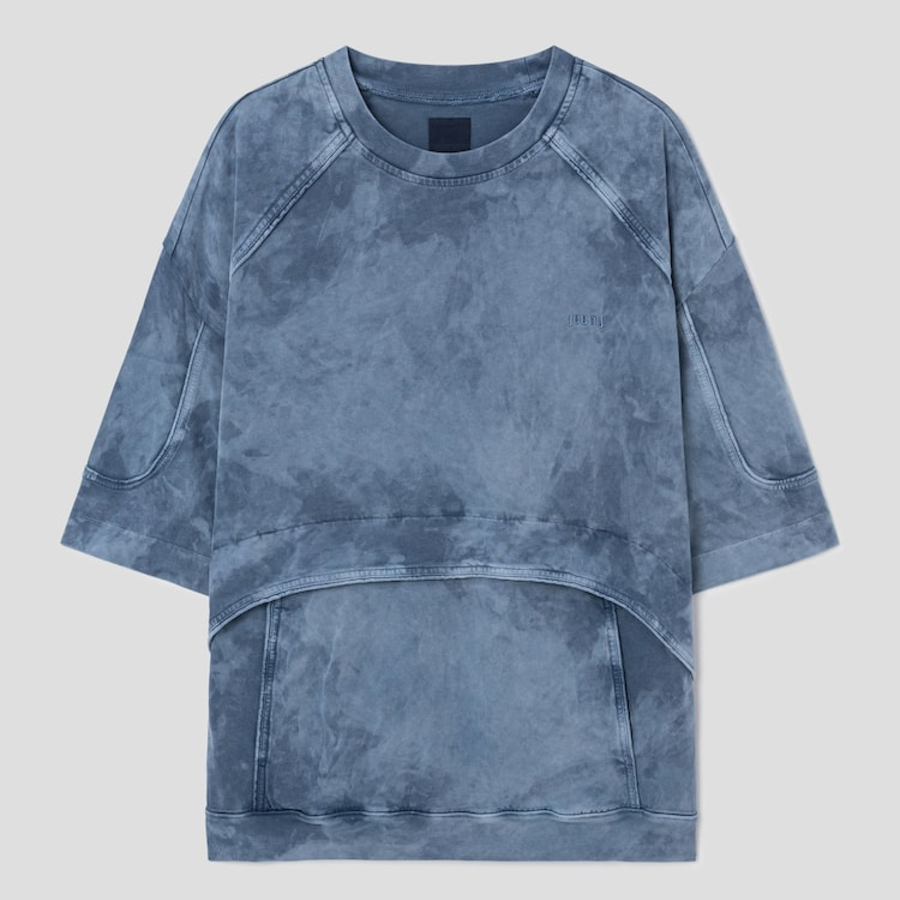 JUUN.J Racer Multi Piping Dyed Short Sleeve – Blue