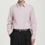 COS Regular Stripe Cotton Shirt – Pink/Stripe