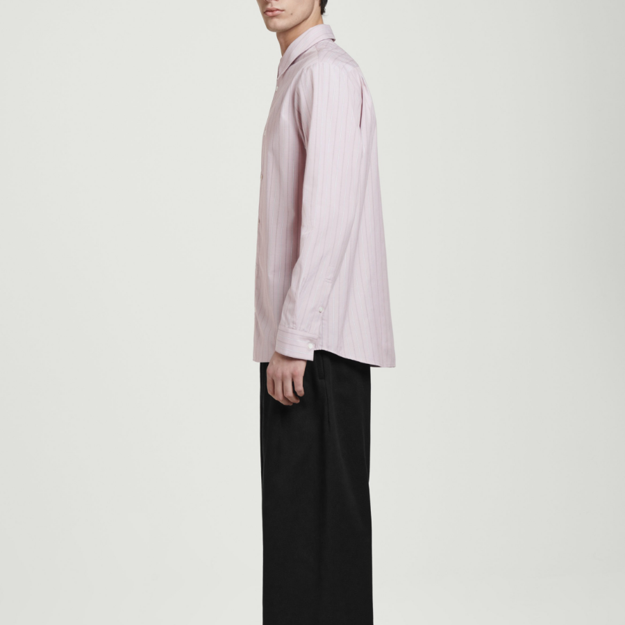 COS Regular Stripe Cotton Shirt – Pink/Stripe