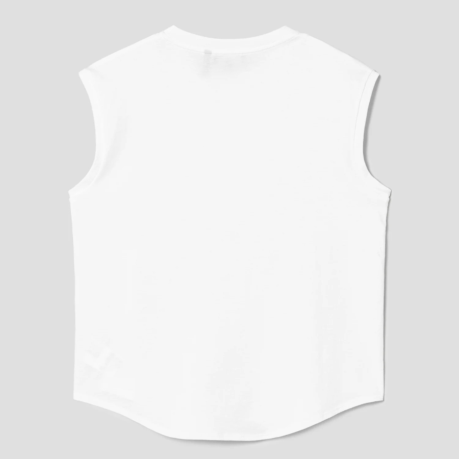 Theory Women Apex Cotton Shirt Tail Tank - White