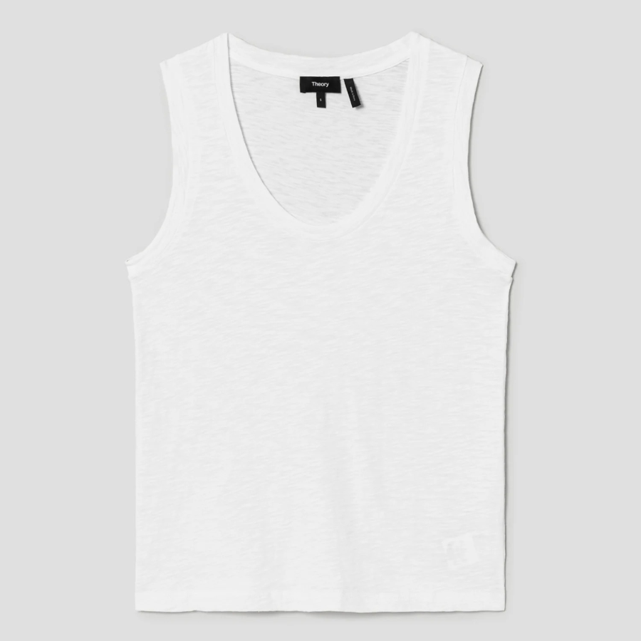 Theory Women Nebulous Easy Tank - White