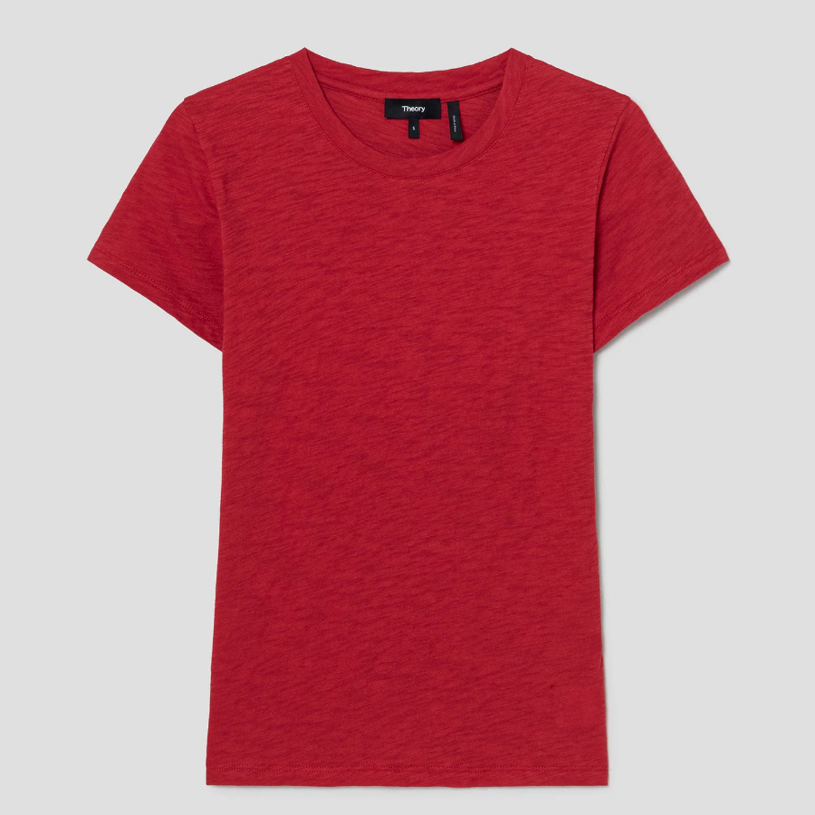 Theory Women Nebulous Rodiona Tee - Cherry