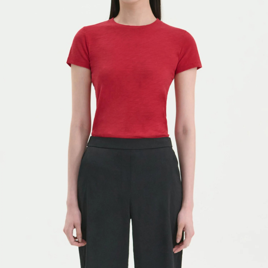 Theory Women Nebulous Rodiona Tee - Cherry