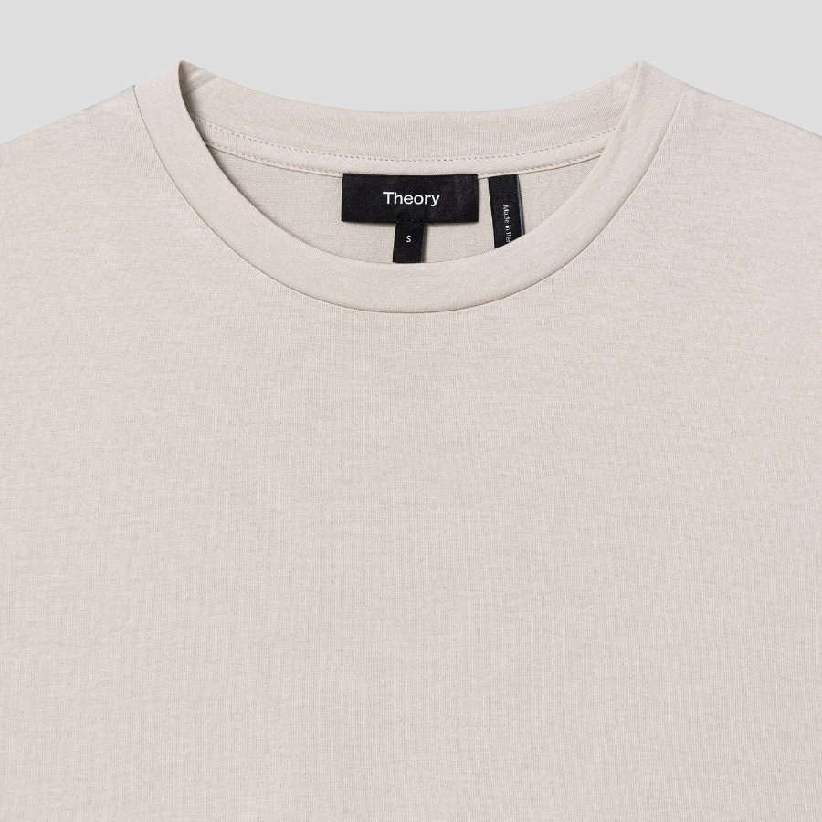 Theory Women Apex Cotton Shirt Tail Tank - Sand