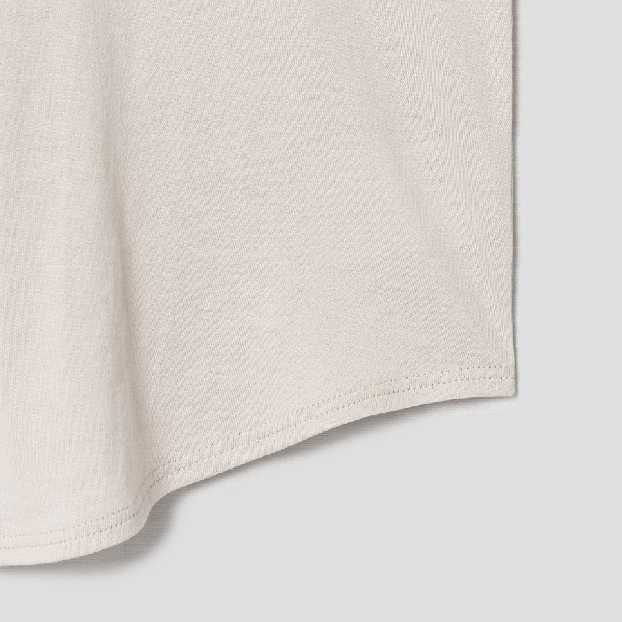 Theory Women Apex Cotton Shirt Tail Tank - Sand