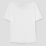 Theory Women Apex Cotton Scoop Tee - White