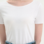 Theory Women Apex Cotton Scoop Tee - White