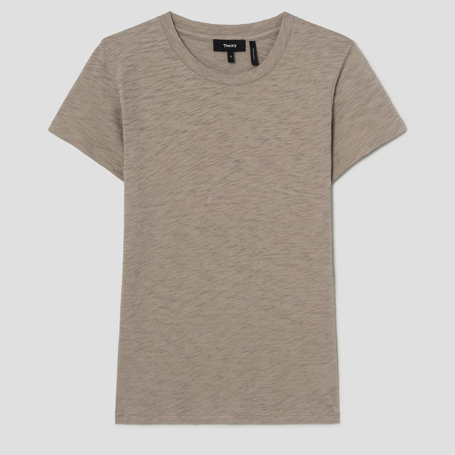 Theory Women Nebulous Rodiona Tee - Soft Taupe