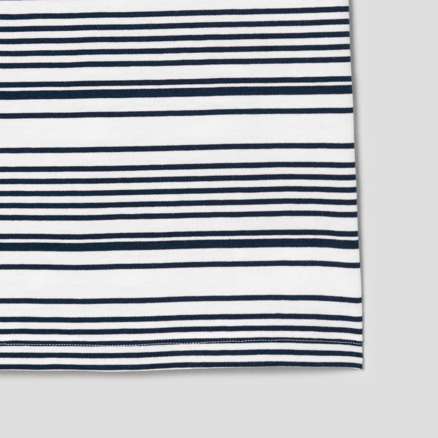 Theory Women Cotton Stripe Bram Tee - Navy Multi