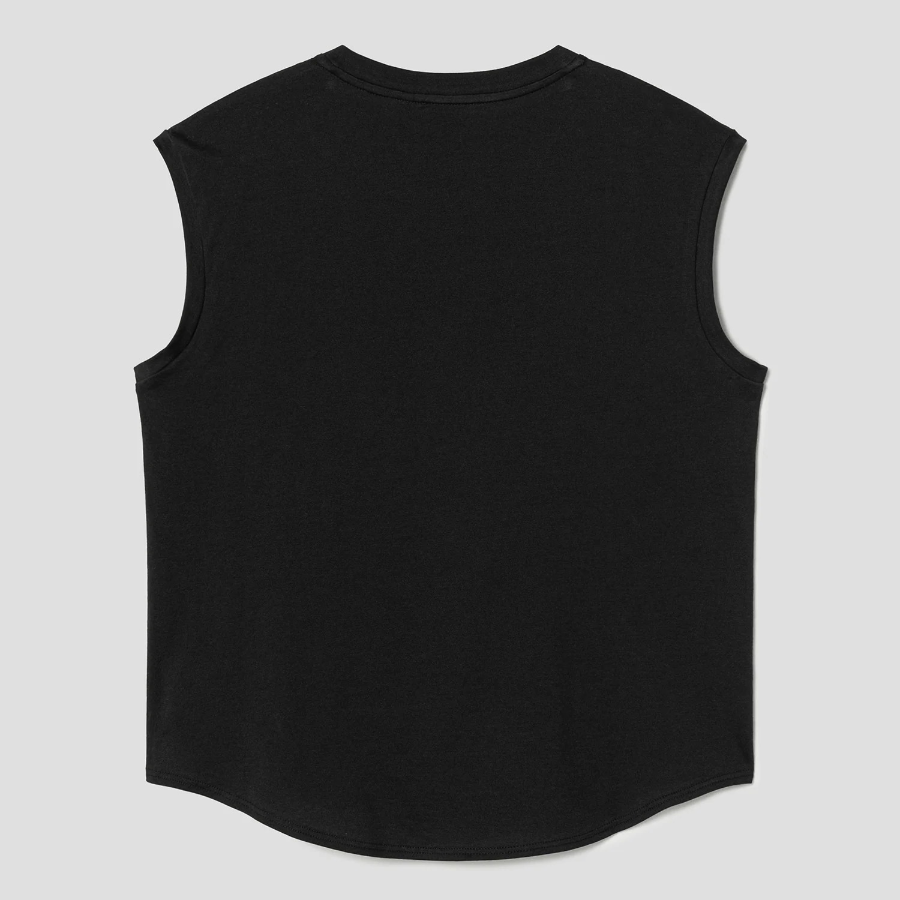 Theory Women Apex Cotton Shirt Tail Tank - Black