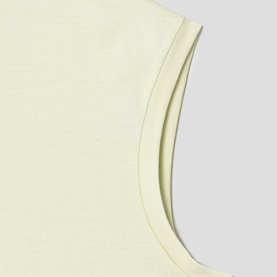 Theory Women Apex Cotton Shirt Tail Tank - Aloe