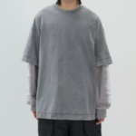 JUUN.J ARCHIVE Dual Layer Dyed Long Sleeve – Light Grey