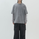 JUUN.J ARCHIVE Dual Layer Dyed Long Sleeve – Light Grey