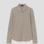 Theory Women Nebulous Riduro Shirt Tee - Soft Taupe