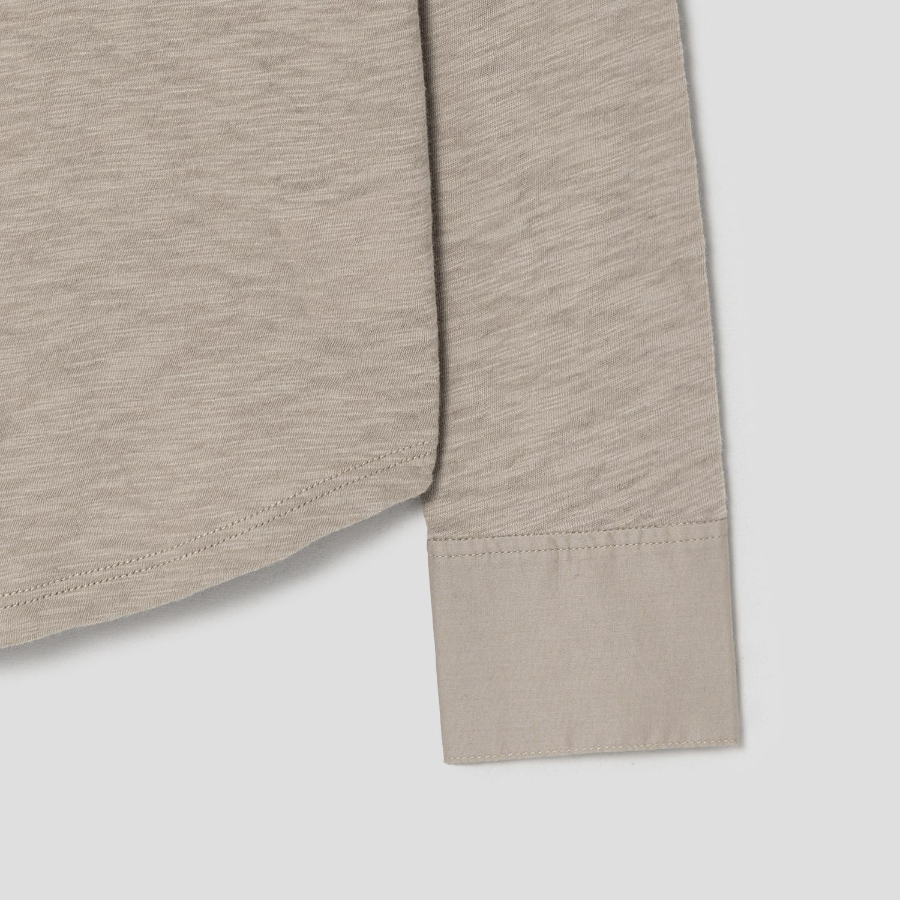 Theory Women Nebulous Riduro Shirt Tee - Soft Taupe