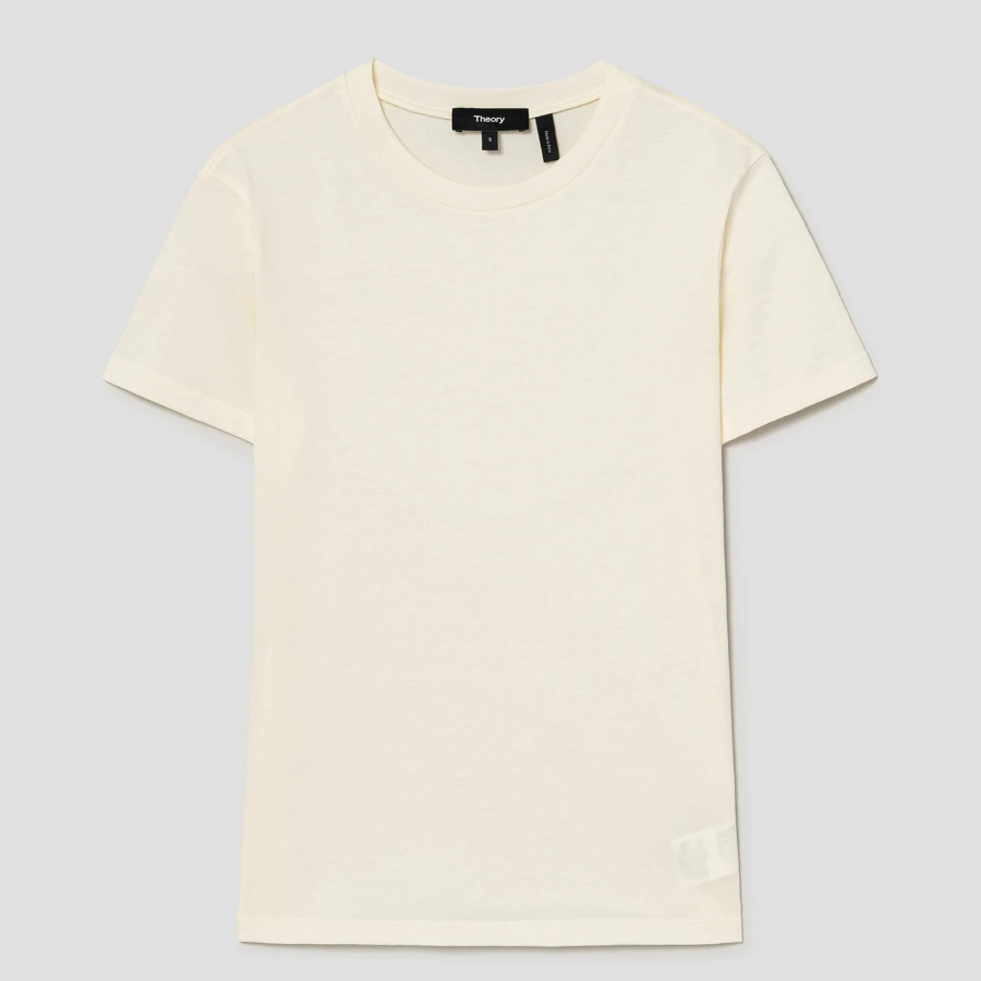 Theory Women Apex Cotton Tiny Tee - Flan
